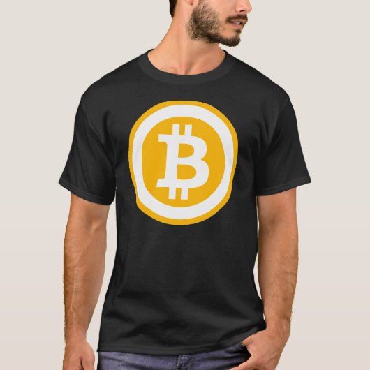 Bitcoin Logo Graphic Print T-shirt (Voorkant)