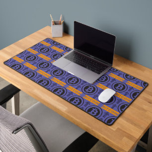 Bitcoin Logo-patroon Bureaumat