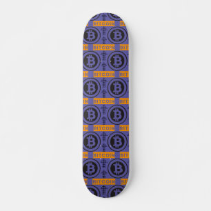 Bitcoin Logo-patroon Skateboard