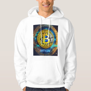 Bitcoin Logo Trending Mannen T-shirt Gedrukt Hoodi