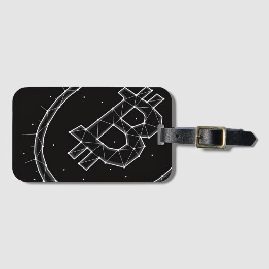 Bitcoin Luggage Tag Bagagelabel (Voorkant (horizontaal))