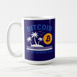 Bitcoin Mijn Pensioen, Tropische Eiland Sfeer Koffiemok
