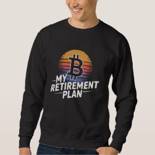 Bitcoin Mijn Pensioenplan Retro Sunset Tropical B Trui