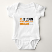 Bitcoin Millionaire Laden Romper (Voorkant)