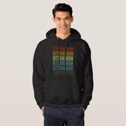 Bitcoin Mom Bitcoin Cryptocurrency Crypto Miner Hoodie (Voorkant volledig)