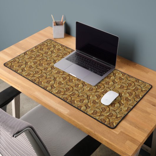 Bitcoin Motif Crypto argent Cool or Geek de luxe (Bureau 2)