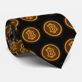 bitcoin neon btc cravate moderne btc pour trader (Roulé)