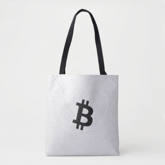 Bitcoin Neuron Wit Draagtas (Voorkant)
