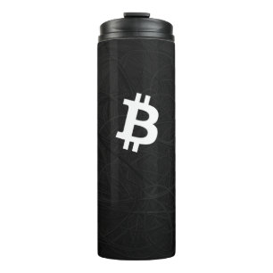 Bitcoin Neuron Zwart Thermosbeker