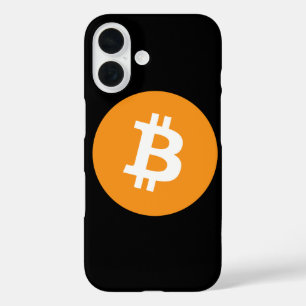 Bitcoin noir orange cristal coque iphone