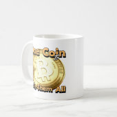 bitcoin one coin to rule them all mug (Devant gauche)