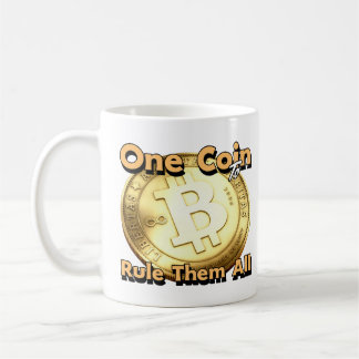 bitcoin One Coin to Rule Them All mug Koffiemok