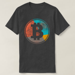 Bitcoin Pastel Pop Art Halftone Logo T-shirt