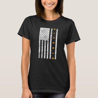Bitcoin Patriottisme Patriotische Amerikaanse Vlag T-shirt
