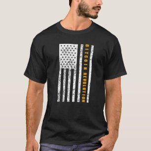 Bitcoin Patriottisme Patriottische Amerikaanse vl T-shirt