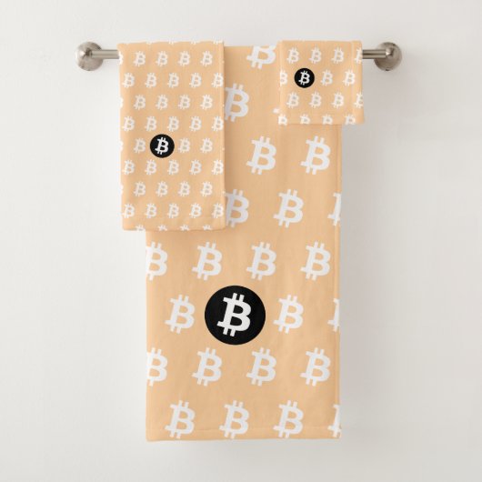 Bitcoin Perzik Bad Handdoek (Insitu)