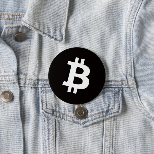 Bitcoin Pin Button (Large) (In situ)