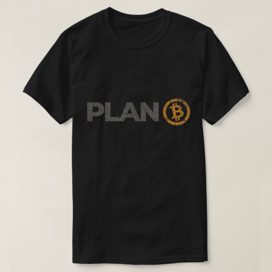 Bitcoin Plan Crypto Ontwerp T-shirt (Design voorkant)