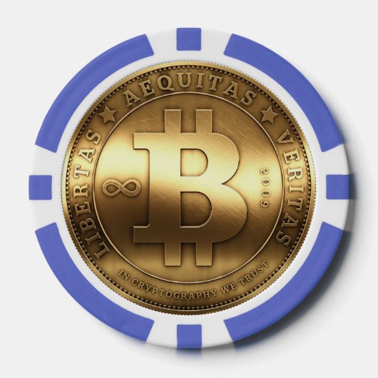 Bitcoin Poker Chip (Voorkant)