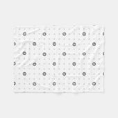 Bitcoin Polka Dots Fleece Blanket Deken (Voorkant (Horizontaal))