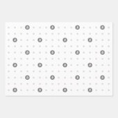 Bitcoin Polka Dots Wrapping Paper Sheets (Voorkant)