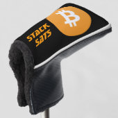 Bitcoin Putter Hoesje Golfheadcover (3/4 voorkant)