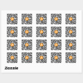 Bitcoin QR Code Petit Sticker (feuille de 20) (Feuille)