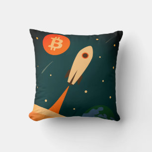 Bitcoin Raket Kussen