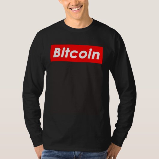 Bitcoin Rare Style Crypto T-shirt (Voorkant)
