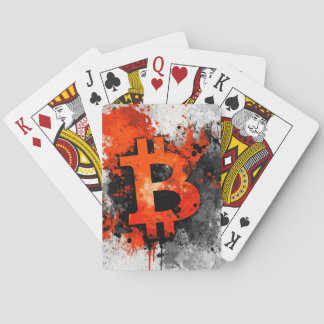 Bitcoin red pokerkaarten
