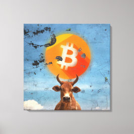 Bitcoin Resilient Bull (HD) Canvas Afdruk