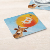 Bitcoin Resilient Bull Kartonnen Onderzetters (Schuin)