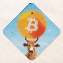 Bitcoin Resilient Bull Kartonnen Onderzetters