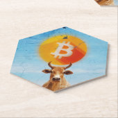 Bitcoin Resilient Bull Kartonnen Onderzetters (Schuin)