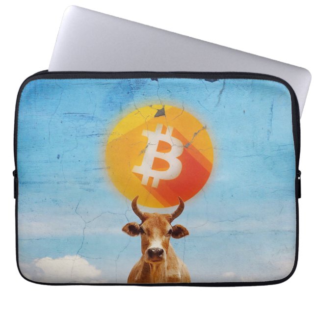Bitcoin Resilient Bull Laptop Sleeve (Voorkant)