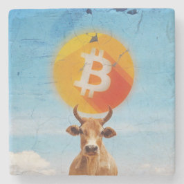 Bitcoin Resilient Bull Stenen Onderzetter