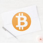 Bitcoin Ronde Sticker (Envelop)