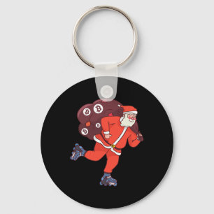 Bitcoin Santa Claus Cryptocurrency Santa Crypto In Sleutelhanger