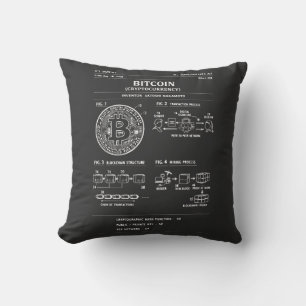 Bitcoin Schema: Crypto Stroomdiagram Kussen