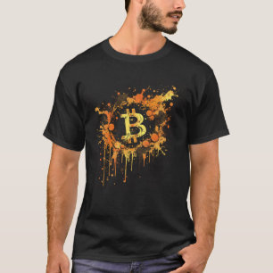 Bitcoin Splash BTC Coin Crypto  Cryptocurre T-shirt