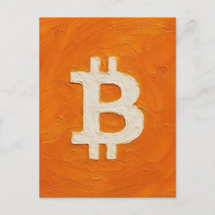 Bitcoin Standaard (Olie, Stijl: 1) Briefkaart