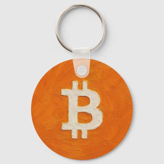 Bitcoin Standard (Oil, Style: 1) Sleutelhanger (Voorkant)