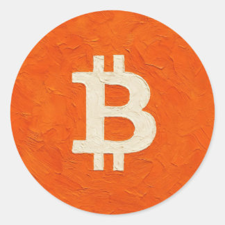 Bitcoin Standard (Oil, Style: 4) Ronde Sticker