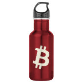 Bitcoin Standard ₿ (Red) Waterfles (Voorkant)