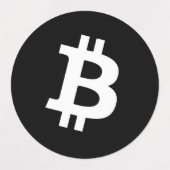Bitcoin stickerblad labels (Design 1)