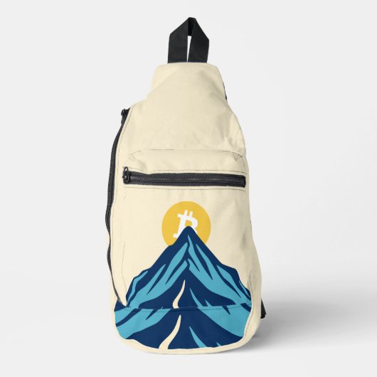 Bitcoin stijgt sling bag (Voorkant)