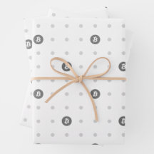 Bitcoin Stippen Inpakpapier Vellen