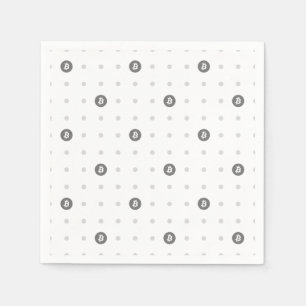 Bitcoin Stippen Papier Servet