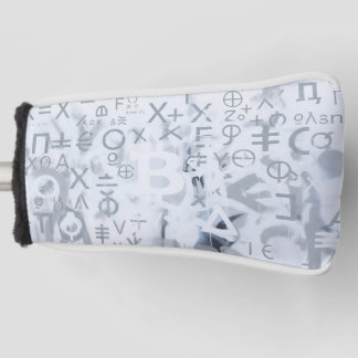 Bitcoin Street Art (Wit Schilderij Nr. 5) Golfheadcover
