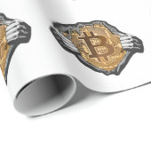 Bitcoin Super Hero Cadeaupapier (Rol Hoek)